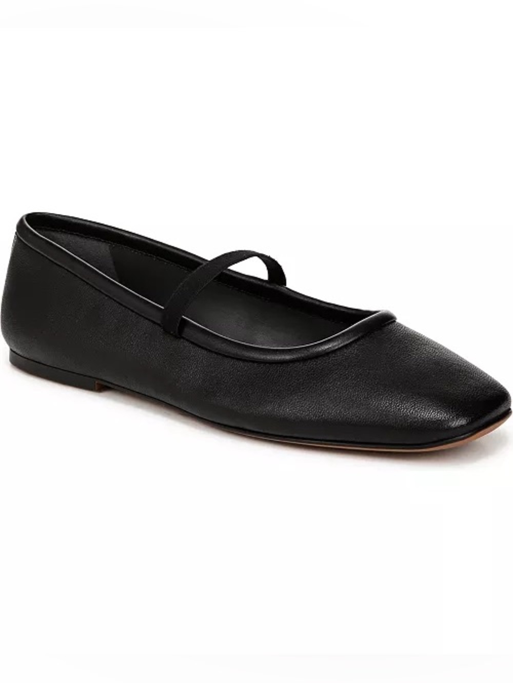 FRANCO SARTO EILEEN SQUARE TOE LEATHER BALLET FLATS US 10